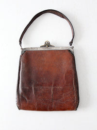 1920s Arts & Crafts leather bag