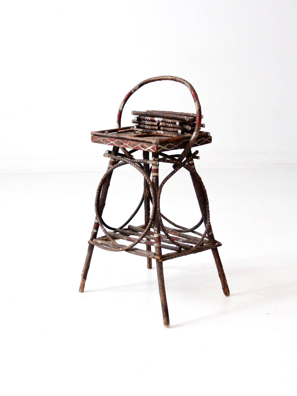 antique Adirondack twig table