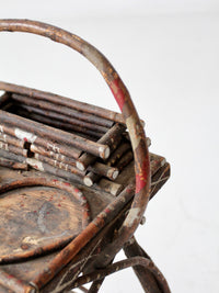 antique Adirondack twig table