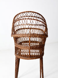 antique wicker bassinet