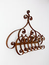 antique wrought iron wall candle holder