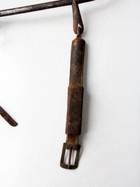 antique equestrian tack horse hames set