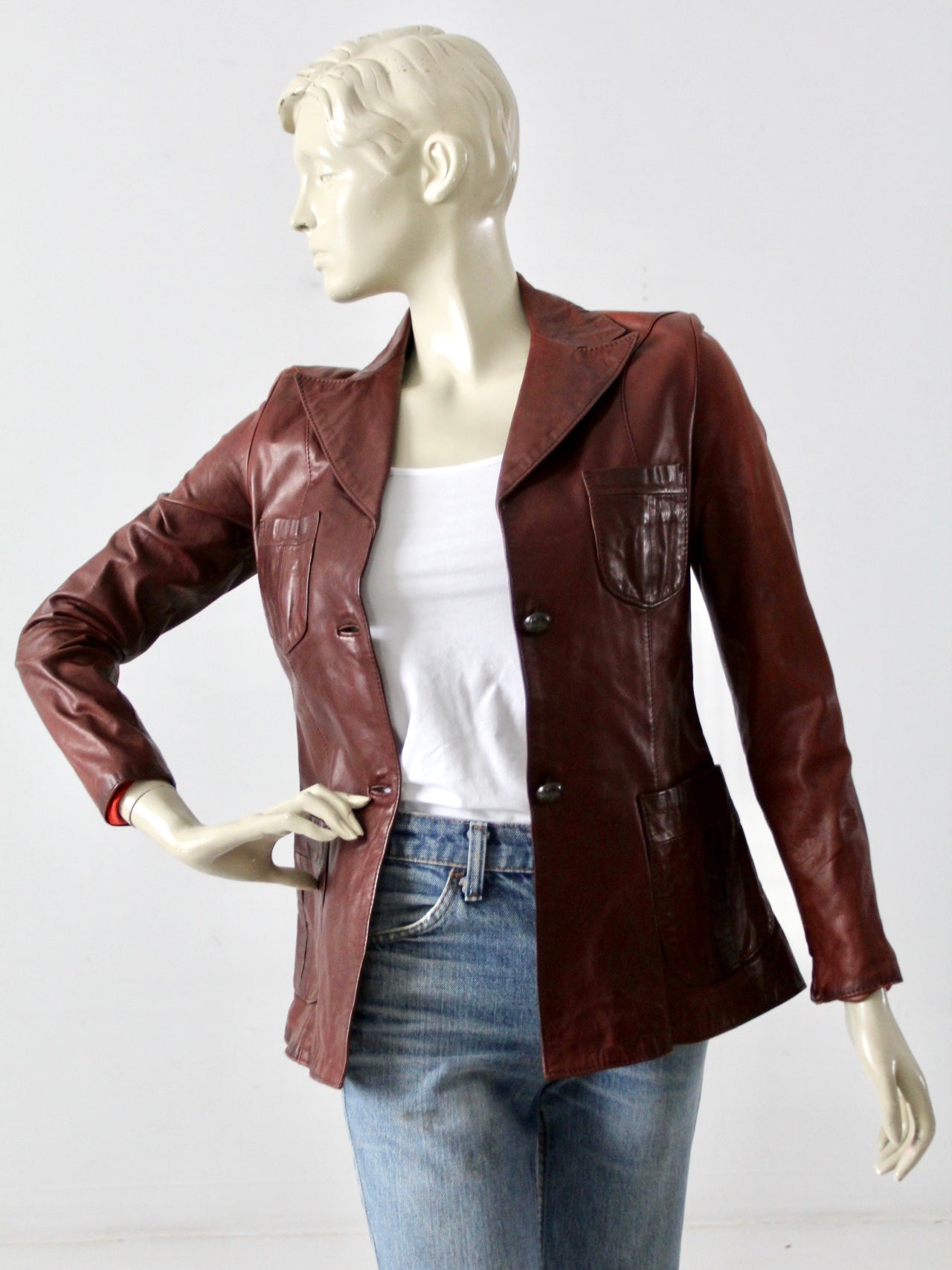 vintage Crae Carlyle leather jacket
