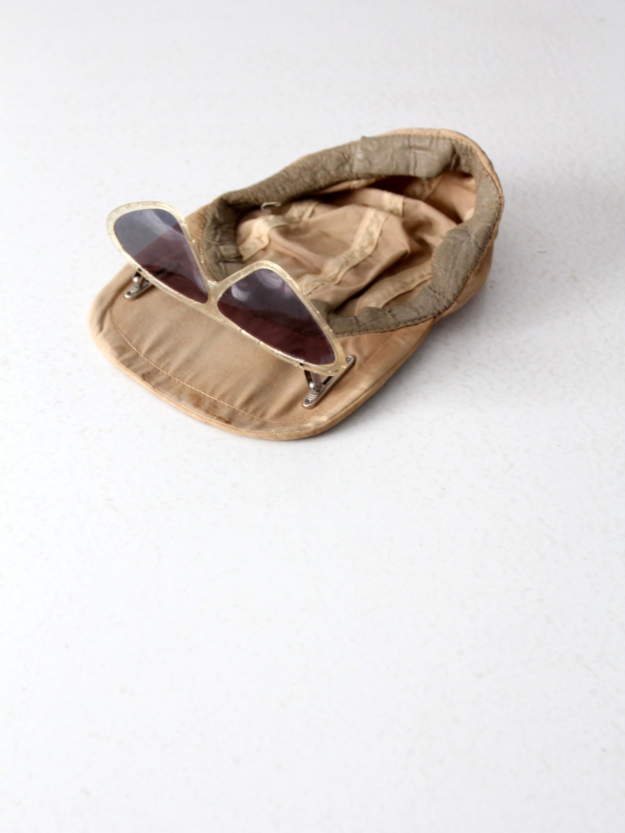 vintage Clearasite kid's hat with attached sunglasses