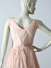 vintage 50s pink dress