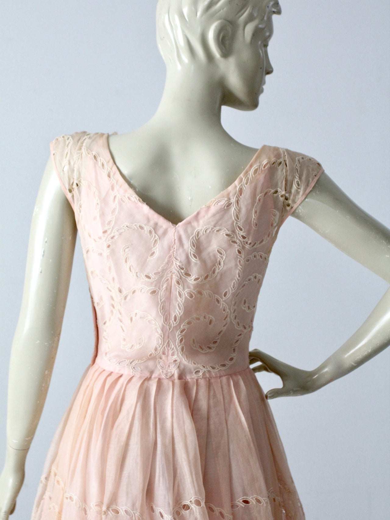 vintage 50s pink dress