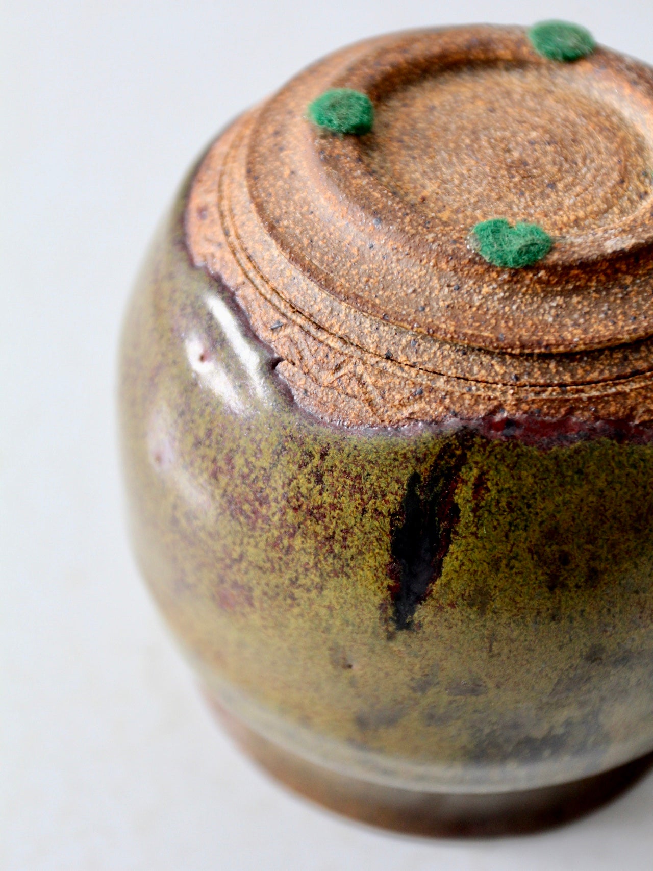 mid-century studio pottery vase