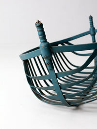 antique bentwood bassinet basket