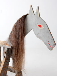 antique toy rocking horse