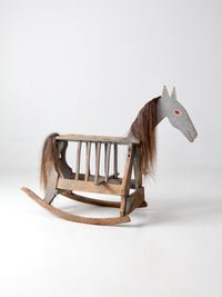 antique toy rocking horse