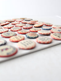 vintage pinback button collection