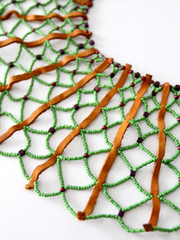 vintage beaded collar necklace