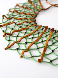 vintage beaded collar necklace