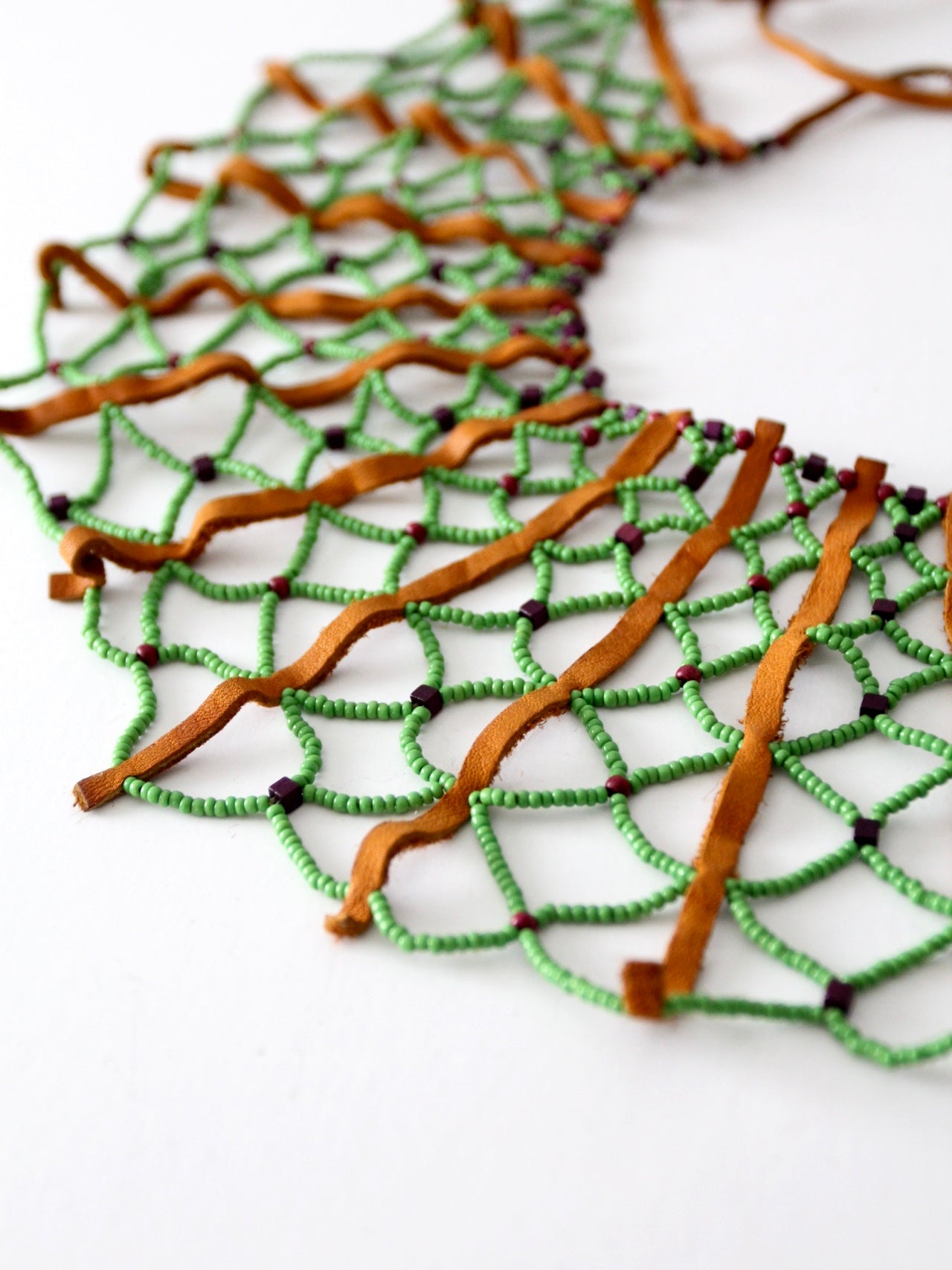 vintage beaded collar necklace