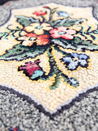 antique hooked rug
