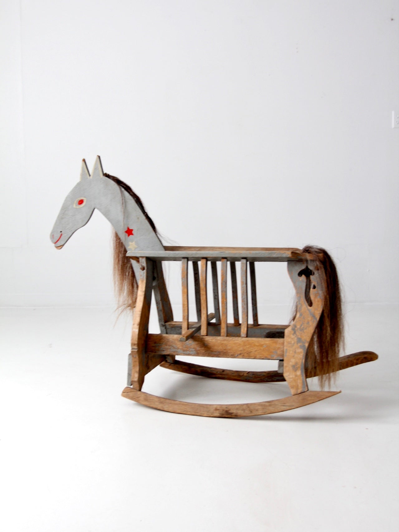 antique toy rocking horse