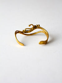 vintage brutalist cuff bracelet