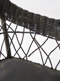 antique children's wicker rocking chair