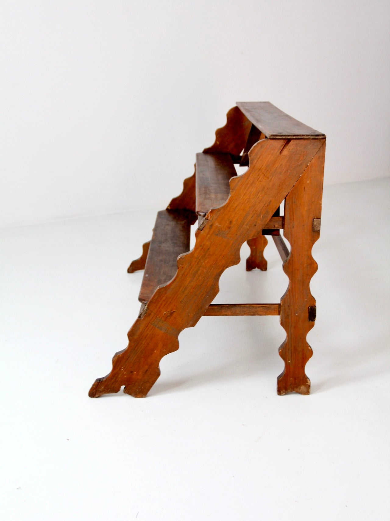 vintage tiered wooden plant stand