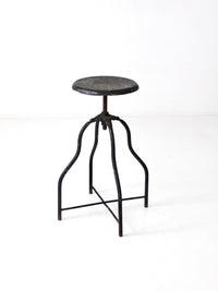 vintage adjustable industrial stool