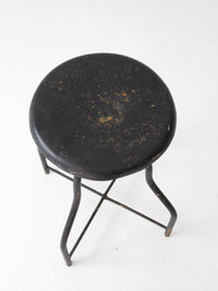 vintage adjustable industrial stool