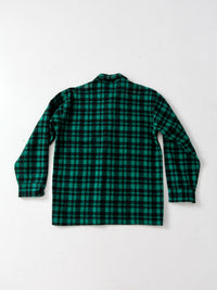 vintage 50s GWG wool plaid shirt