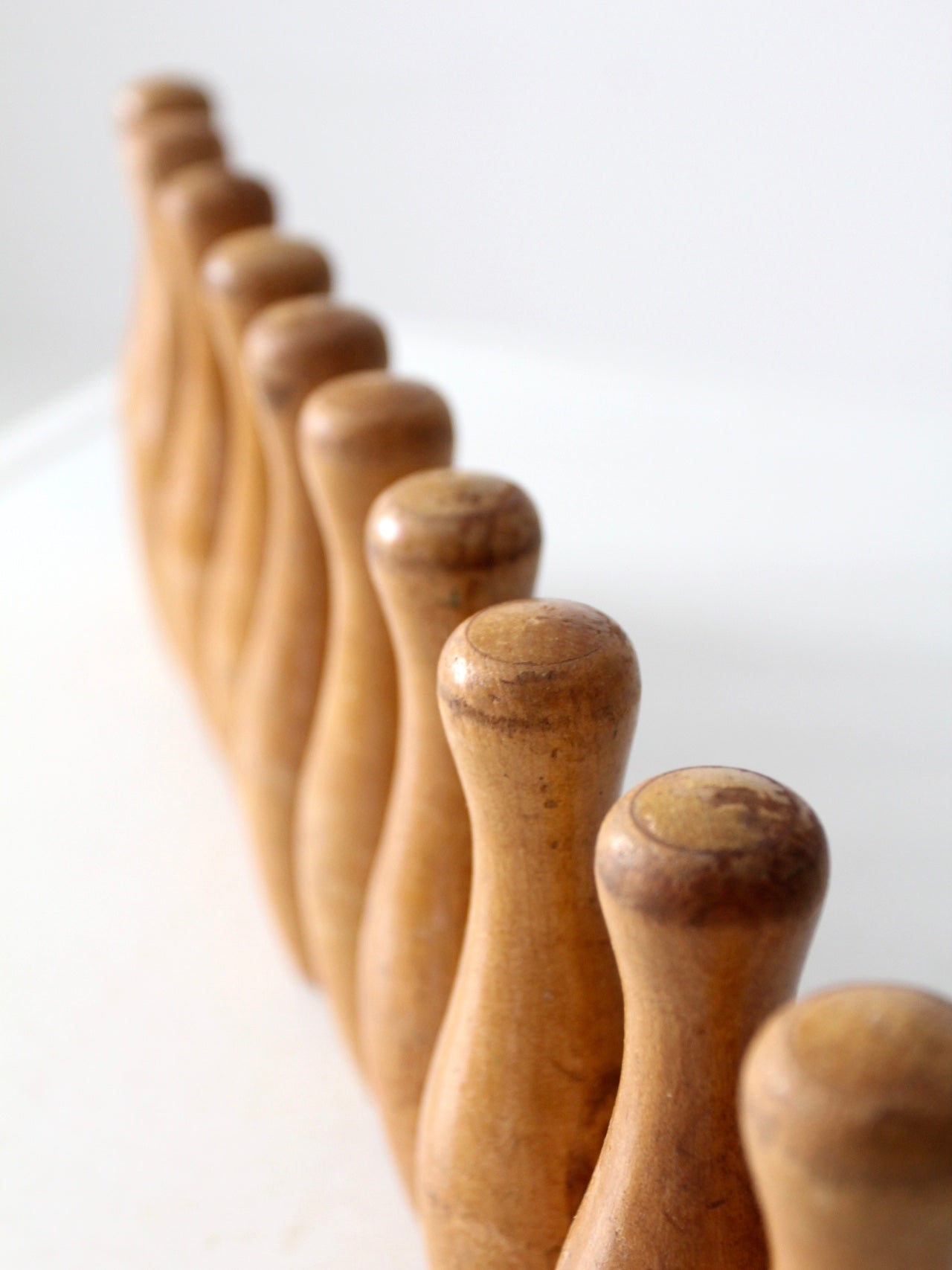 antique wooden skittles