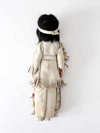 vintage 50s Native American doll