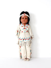 vintage 50s Native American doll