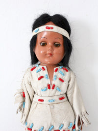 vintage 50s Native American doll