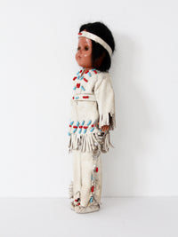 vintage 50s Native American doll