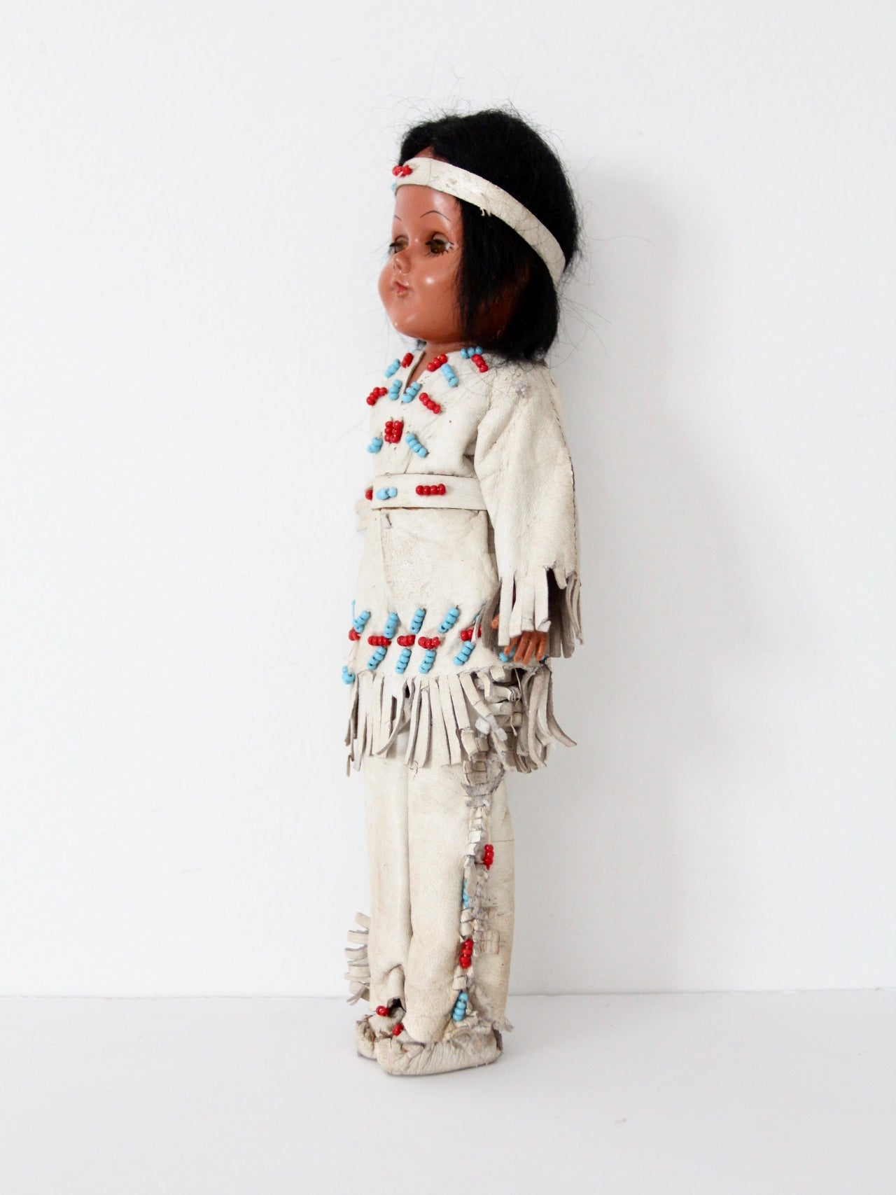vintage 50s Native American doll