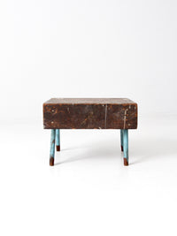 vintage wooden low stool