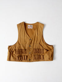 vintage 60s hunting vest