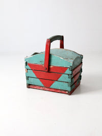 antique wooden basket