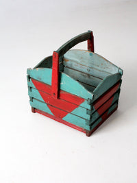 antique wooden basket