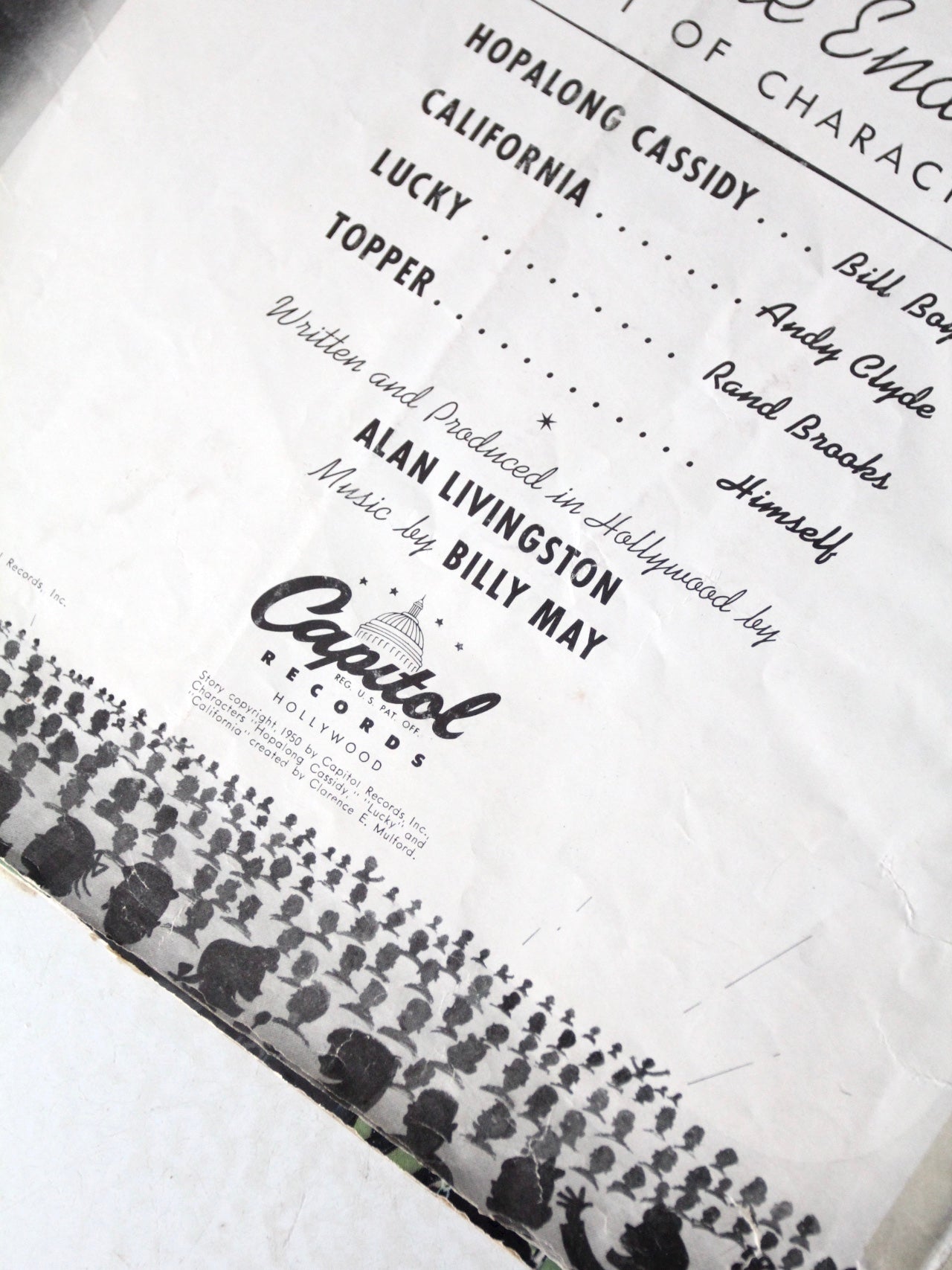 1950s Hoplalong Cassidy boots and record book