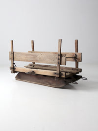 antique primitive farm sled