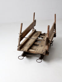 antique primitive farm sled