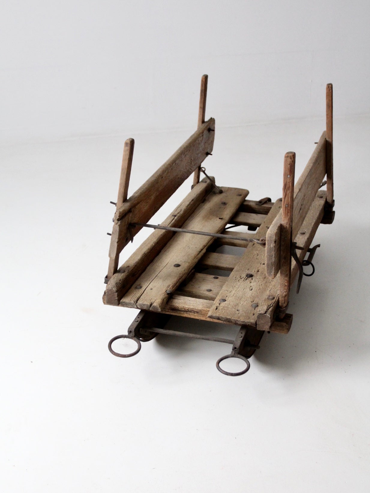 antique primitive farm sled