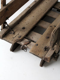 antique primitive farm sled