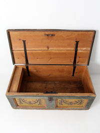 antique painted blanket chest