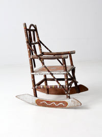 antique folk art children's chair