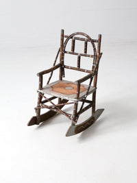 antique folk art children's chair