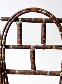 antique folk art children's chair