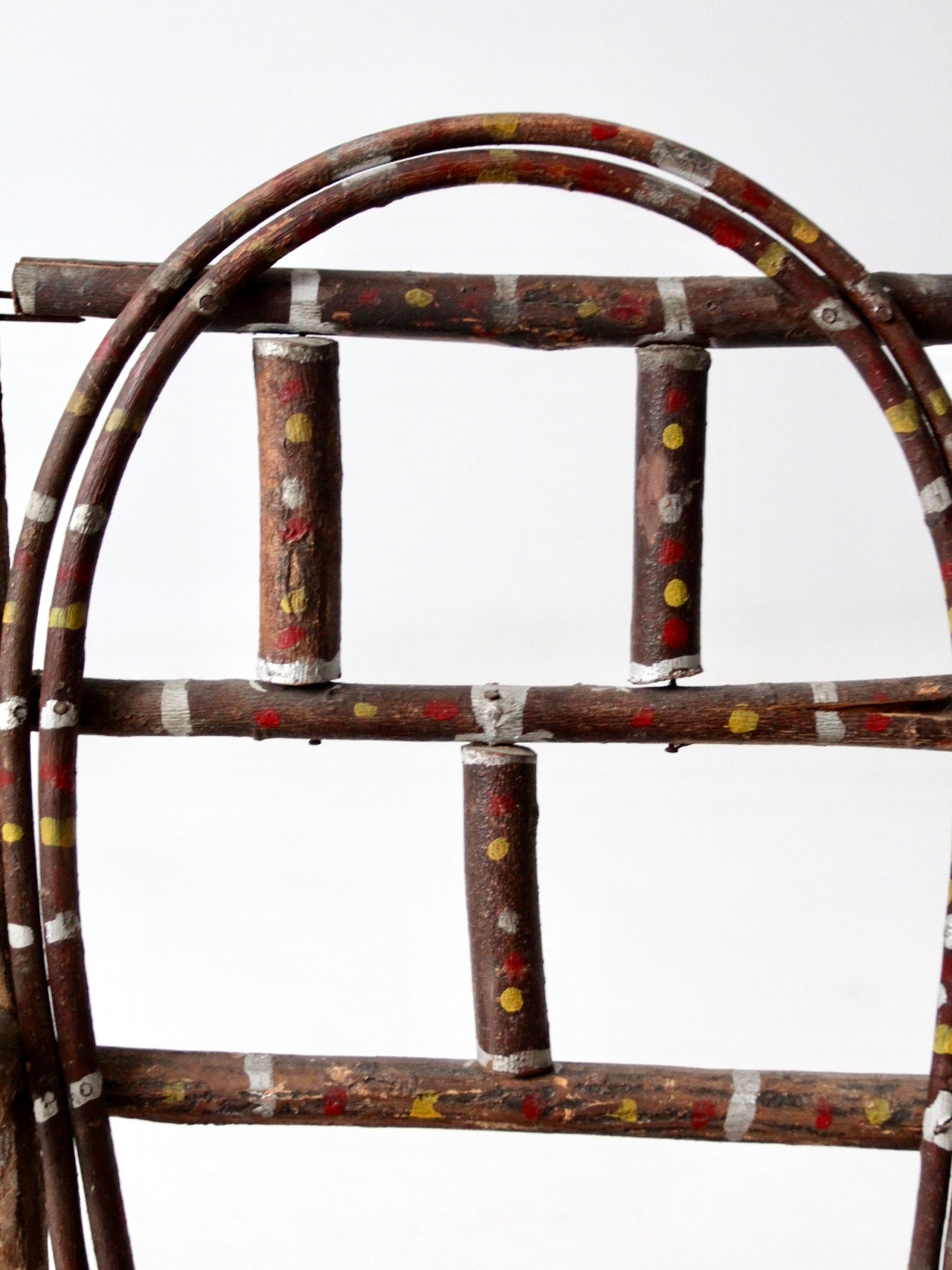 antique folk art children's chair