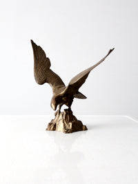 vintage brass American eagle statue