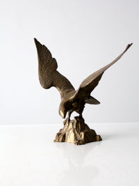 vintage brass American eagle statue