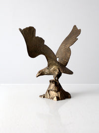 vintage brass American eagle statue