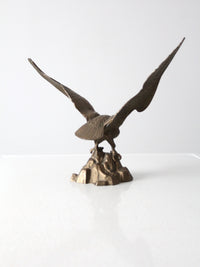 vintage brass American eagle statue